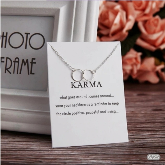 Jewelry - New Karma Double Circle Necklace